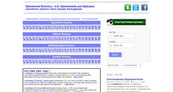 Desktop Screenshot of optometrist-directory.info