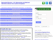 Tablet Screenshot of optometrist-directory.info